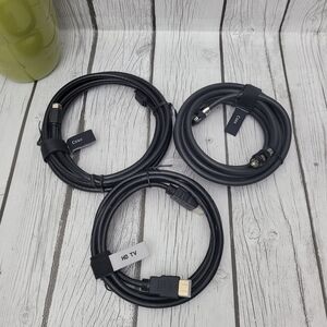 New Comcast-Xfinity High Definition Coaxial Cables and HDMI Cable Bundle, 6FT